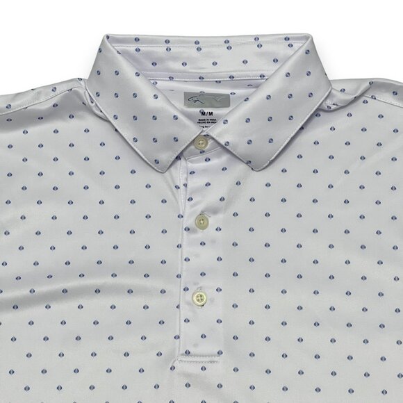 Greg Norman Men's Pattern Polo Size Medium - Picture 2 of 4